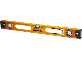 Уровень алюминиевый Рельс 1500 мм 3 глазка 1 поворотный  SPARTA 34055 купить в Нефтеюганске