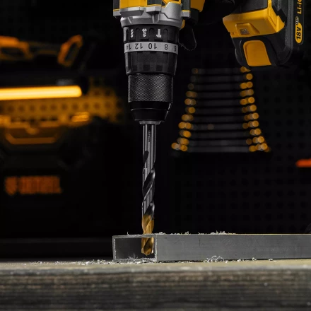 Сверло спиральное по металлу Denzel 12 x 151мм, Р6М5, Golden Tip, многогранная заточка, 718287 купить в Нефтеюганске