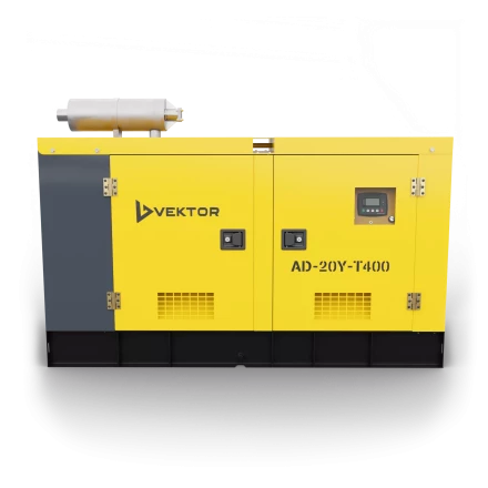 Дизельный генератор Vektor AD-20Y-T400 в шумозащитном кожухе купить в Нефтеюганске