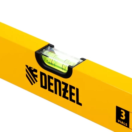 Уровень алюминиевый, 800 мм, фрезерованный, 3 глазка Denzel 33682 купить в Нефтеюганске