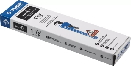 Ключ трубный разводной ЗУБР &quot;ПРОФЕССИОНАЛ&quot;, Сr-V, 300мм / 1,5&quot; 27339-1_z01 купить в Нефтеюганске