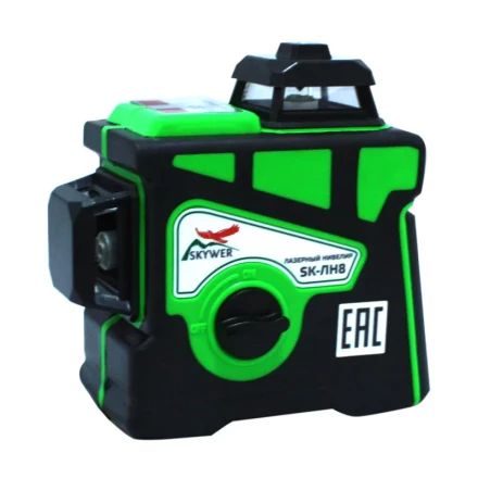 Лазерный нивелир SKYWER 360? 8 зеленых лучей купить в Нефтеюганске