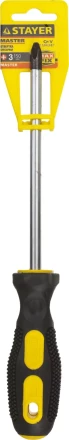 Отвертка STAYER &quot;MASTER&quot;, двухкомпонентная рукоятка, магнитный наконечник, PH3x150мм 2510-3-15_z01 купить в Нефтеюганске