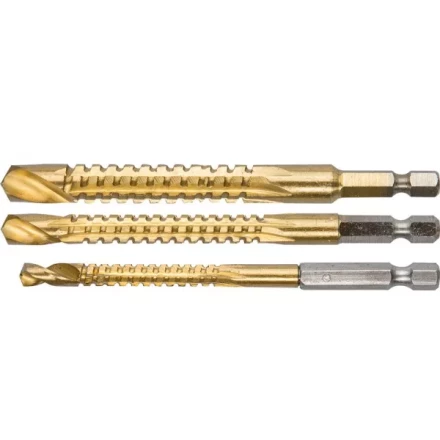 ЗУБР &quot;ЭКСПЕРТ&quot;. Набор сверл фрезеровальных по дереву и тонкому листовому металлу, шестигранный хвостовик 1/4&quot;, 6,8,10мм, 3 пред 29966-H3 купить в Нефтеюганске