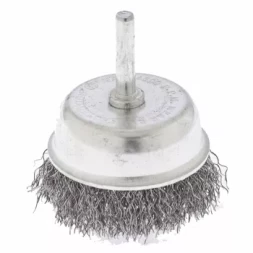 Щетка для дрели 75 мм "чашка" со шпилькой витая проволока СИБРТЕХ 744787