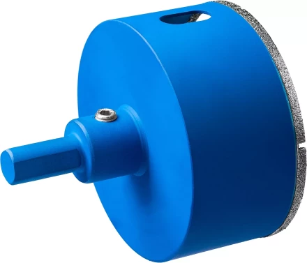 Коронка ЗУБР алмазная в сборе по кафелю, керамике с центрирующим сверлом и имбусовым ключом, зерно 60, 68мм 29850-68 купить в Нефтеюганске