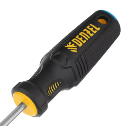 Отвертка SL5x150 мм, CrV, трехкомпонентная рукоятка Denzel 12197 купить в Нефтеюганске