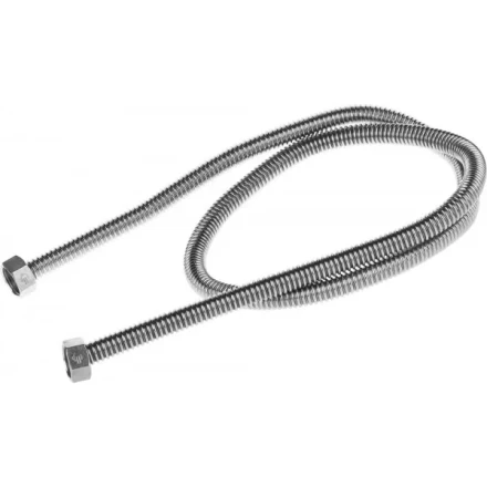 Подводка ЗУБР &quot;ЭКСПЕРТ&quot; сильфонная из нержавеющей стали, для воды, г/г (гайка-гайка), 1/2&quot;, 1,2м 51011-G/G-120 купить в Нефтеюганске
