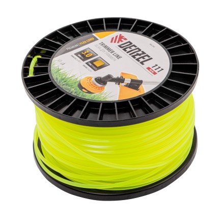 Леска для триммера квадрат Denzel, 3,0мм х 111м, на DIN катушке FLEX CORD, 96294 купить в Нефтеюганске