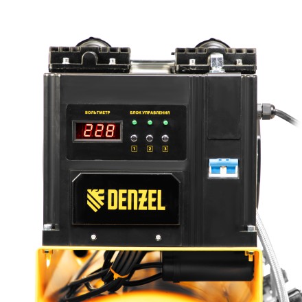 Компрессор безмасляный, малошумный Denzel DLS 3300/100, 3300 Вт,3x1100, 100 л, 570 л/мин ,блок управления купить в Нефтеюганске