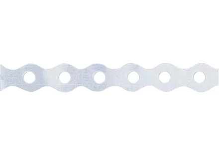 Лента перфорированная вентиляционная &quot;волна&quot; 0,55 мм LP VLN 1,2 см х 25 м цинк СИБРТЕХ 46552 купить в Нефтеюганске