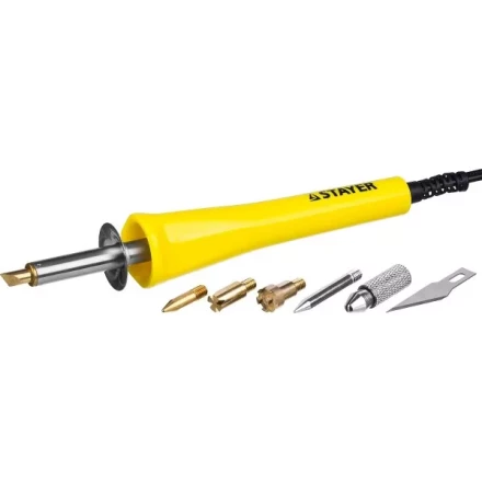 Прибор STAYER &quot;MASTER&quot; для выжигания, пайки, резки с набором насадок, 6шт 45221 купить в Нефтеюганске