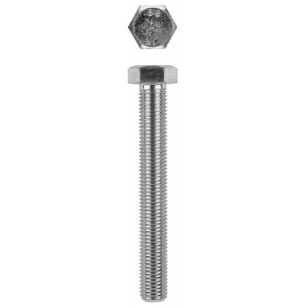 Болт с шестигранной головкой, DIN 933, кл. пр. 8.8, оцинкованный, M16x40мм, 50шт, KRAFTOOL 303074-16-040 303074-16-040 купить в Нефтеюганске