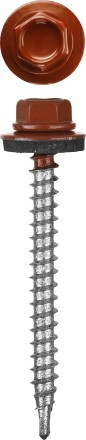 Саморезы СКМ кровельные, RAL 3003 рубиново-красный, 19 x 5.5 мм, 2 500 шт, для металлических конструкций, STAYER 30300-55-019-3003 купить в Нефтеюганске