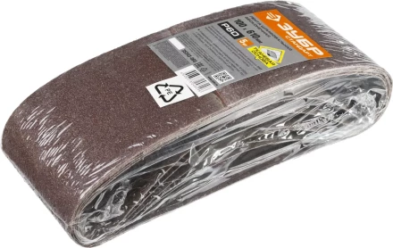 Лента шлифовальная бесконечная ЗУБР &quot;СТАНДАРТ&quot; на тканевой основе, для ЛШМ, P40, 100х610мм, 5 шт 35343-040 купить в Нефтеюганске