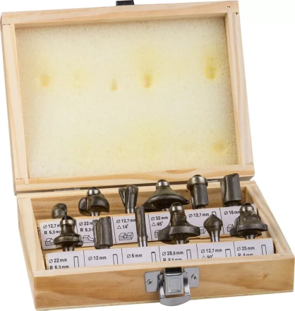 Набор STAYER Фрезы по дереву, 12шт 2992-H12 купить в Нефтеюганске