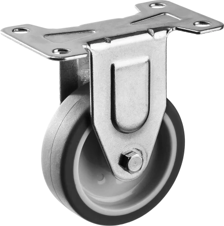 Колеса неповоротные из термопластичной резины с полипропиленовым диском серия ПРОФЕССИОНАЛ купить в Нефтеюганске