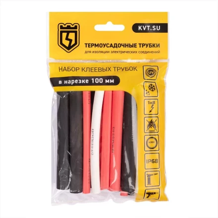 Набор цветных термоусадочных трубок КВТ Ультра Сил Мульти с коэффициентом усадки 3:1 (87314) купить в Нефтеюганске