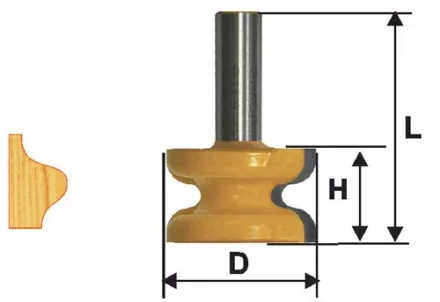Фреза кромочная фигурная ф413х254мм хв 12мм 10579 купить в Нефтеюганске