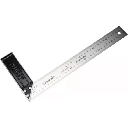 Угольник STAYER &quot;PROFI&quot; столярный, гравированная шкала, нержавеющее полотно 37мм, 350мм 3431-35_z01 купить в Нефтеюганске