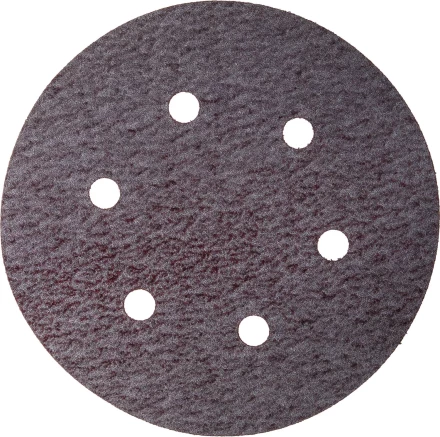 Круг шлифовальный URAGAN &quot;Универсальный с покрытием стеарата цинка&quot; на липучке, 6 отверстий, P320, 150мм, 5шт 907-43113-320-05 купить в Нефтеюганске