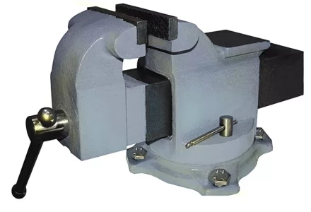 Тиски  слесарные поворотные 100мм с наковальней 20084 купить в Нефтеюганске