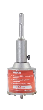 Коронка SDS+ ф68 мм по кирпичу в сборе VMX 511047 купить в Нефтеюганске