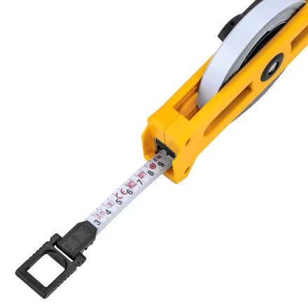 Рулетка геодезическая Denzel 20 м х 13 мм, открытый корпус, металлическая лента, 31490 купить в Нефтеюганске