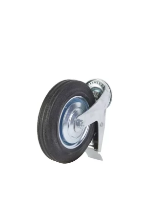 Колесо поворотное SCtB 80 200 мм резина с болтом и тормозом (F) 1027181 купить в Нефтеюганске