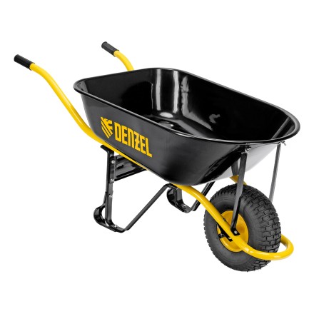 Тачка строительная Denzel 689965, усиленная, объем 130 л, 230 кг, колесо 15х6.00-6 купить в Нефтеюганске