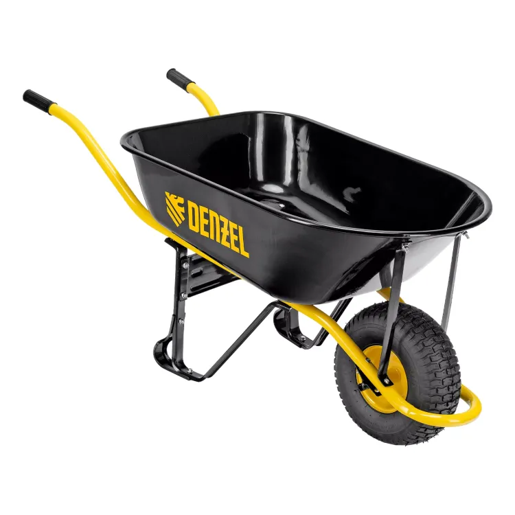 Тачка строительная Denzel 689965, усиленная, объем 130 л, 230 кг, колесо 15х6.00-6 купить в Нефтеюганске