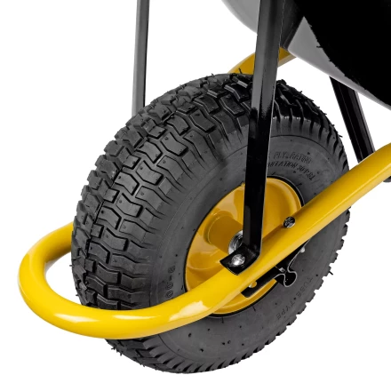 Тачка строительная Denzel 689965, усиленная, объем 130 л, 230 кг, колесо 15х6.00-6 купить в Нефтеюганске