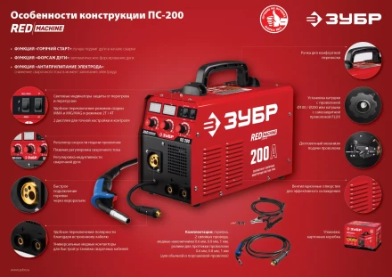 Полуавтомат сварочный инверторный МIG-MAG c функцией ММА ПС-200 серия МАСТЕР купить в Нефтеюганске