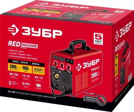 Полуавтомат сварочный инверторный МIG-MAG c функцией ММА ПС-200 серия МАСТЕР купить в Нефтеюганске