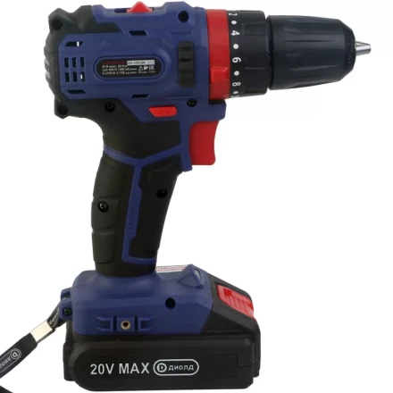 Аккумуляторная дрель-шуруповерт Диолд ДЭА-20ЛИ-02 У (ударная) купить в Нефтеюганске