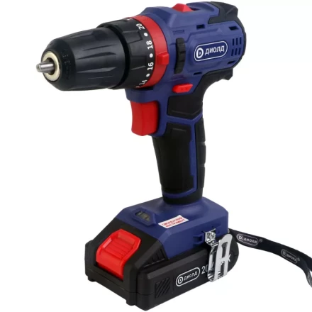 Аккумуляторная дрель-шуруповерт Диолд ДЭА-20ЛИ-02 У (ударная) купить в Нефтеюганске