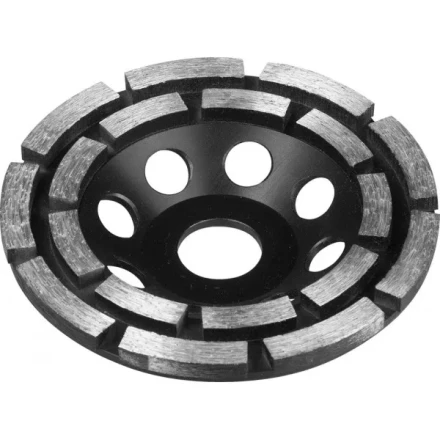 Чашка ЗУБР алмазная сегментная двухрядная, высота 22,2мм, 125мм 33372-125 купить в Нефтеюганске