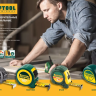Рулетка KRAFTOOL "Kraft-Max", длинный вылет, нейлон покрытие, упрочненный двухкомп корпус, 8м/27мм 34127-08-27 купить в Нефтеюганске