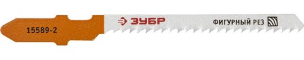 Полотна ЗУБР &quot;ЭКСПЕРТ&quot;, T119BO, для эл/лобзика, HCS, по дереву, фигурный рез, EU-хвост., шаг 2мм, 50мм, 2шт 15589-2_z01 купить в Нефтеюганске