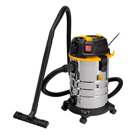 Пылесос строительный Denzel 28203 RVC30, 1400 Вт, бак 30 л, шланг 3 м, розетка с автосинхр. купить в Нефтеюганске