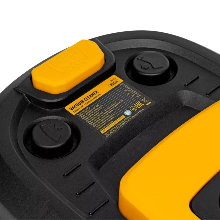 Пылесос строительный Denzel 28203 RVC30, 1400 Вт, бак 30 л, шланг 3 м, розетка с автосинхр. купить в Нефтеюганске