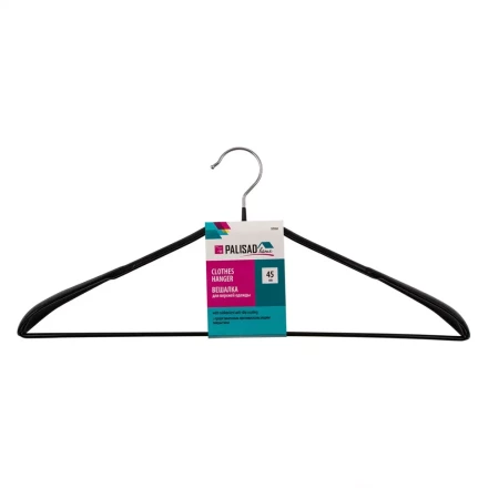 Вешалка металлическая Home Palisad 929265 для верхней одежды с прорезиненным противоскользящим покрытием 45 см купить в Нефтеюганске