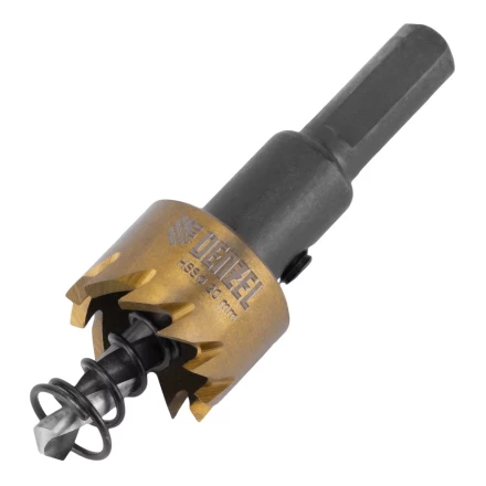 Коронка по металлу HSS, 20 мм, нитридтитановое покрытие Denzel 724101 купить в Нефтеюганске