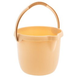 Ведро пластмассовое круглое Palisad 12 л, бежевое, Home 929495