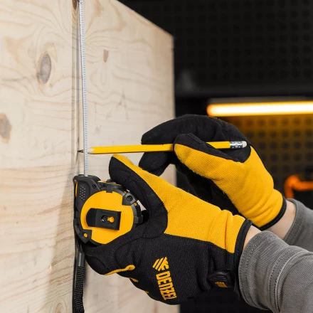 Рулетка Denzel 3м х 16мм, автоматич. фиксац., нейлон. покрытие, магнит. зацеп, двухстор. разметка, 31520 купить в Нефтеюганске