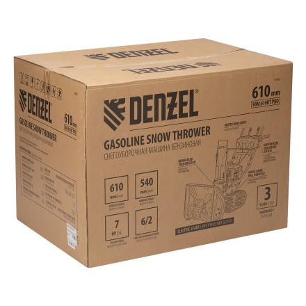 Бензиновая снегоуборочная машина Denzel SBM 610DT PRO, 212cc, гусеницы, эл.старт, блок. дифф. купить в Нефтеюганске