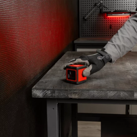 Лазерный уровень MTX XQB RED Basic SET, 10 м, красный луч, батарейки, резьба 1/4&quot; 35018 купить в Нефтеюганске