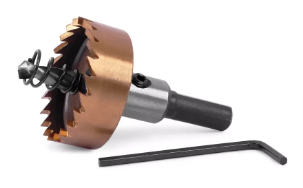 HSS-TiN коронка MESSER 35мм с центр. сверлом и толкающей пружиной для  лист. материала  до 2 мм ц/х купить в Нефтеюганске