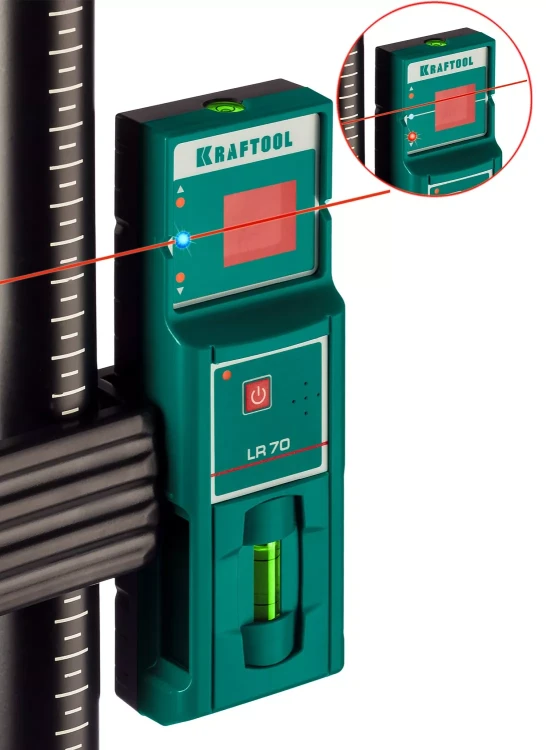 Детектор для линейного нивелира, KRAFTOOL 34607 купить в Нефтеюганске