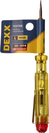 Пробник DEXX электрический, с этикеткой, 100-500В, 130мм 25750 купить в Нефтеюганске